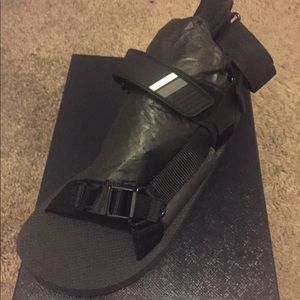 Grey Prada Sandals NIB